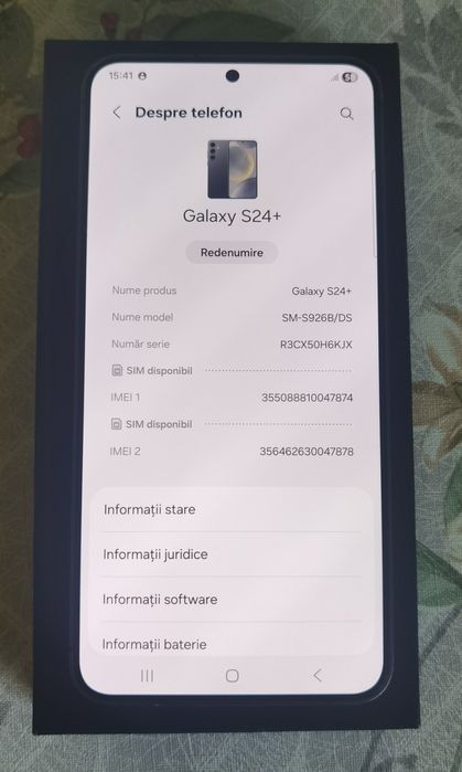 Vand Samsung s24 plus