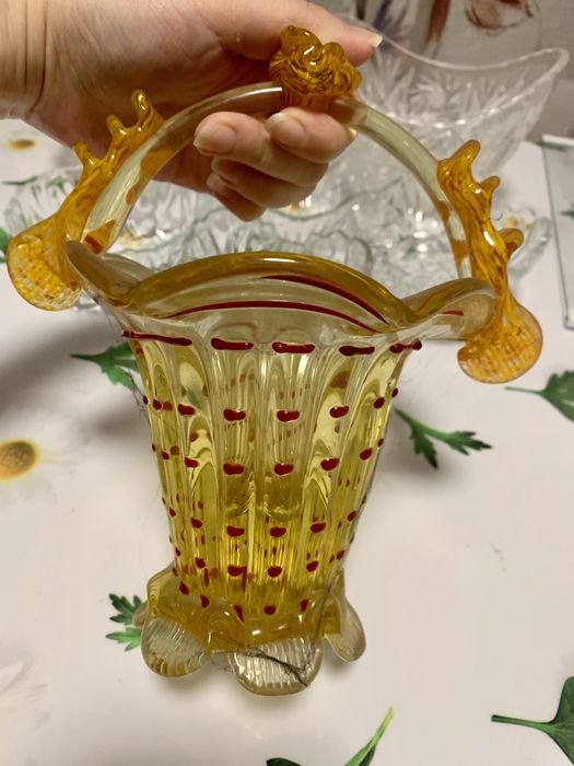 Хрустальные вазы, конфетницы, стаканы СССР 1883