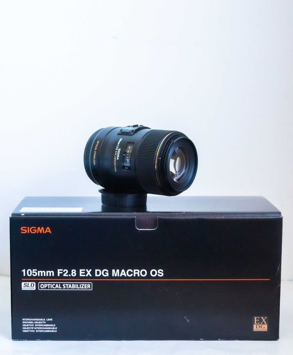 Obiectiv MACRO 1:1 SIGMA 105mm f2.8 DG Macro HSM OS, Canon EF, FullBOX