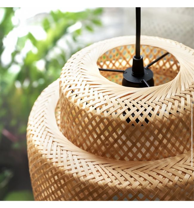 Lustra bambus IKEA Sinnerlig 50cm