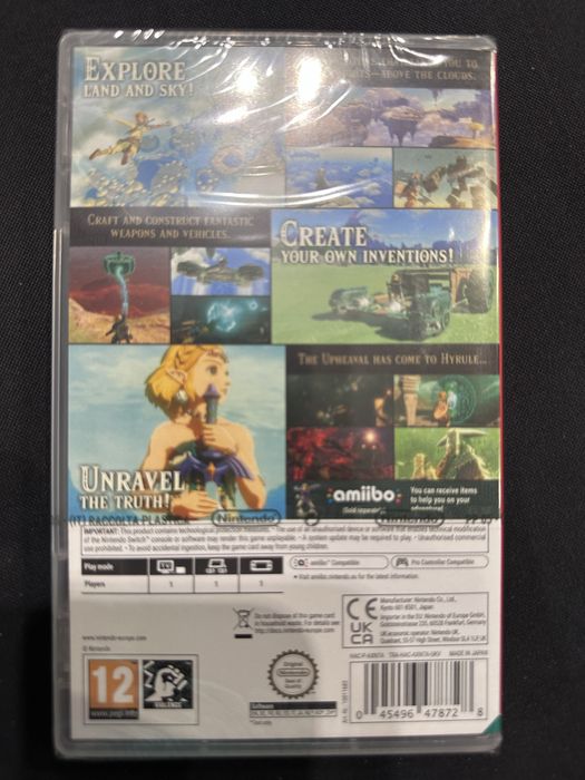 Zelda Tears of the Kingdom switch sigilat