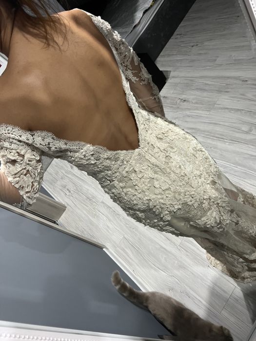 Официална рокля от испанска дантела S/M размер