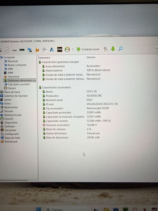 Asus TUF F16 intel core 5 210H vand sau schimb