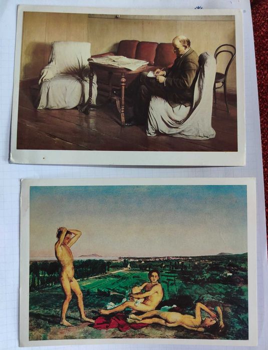 Колекция от 20 картички с руски картини, изд. 80-те