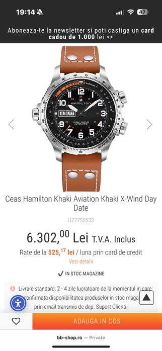 Hamilton Khaki X Wind Day Date 45mm