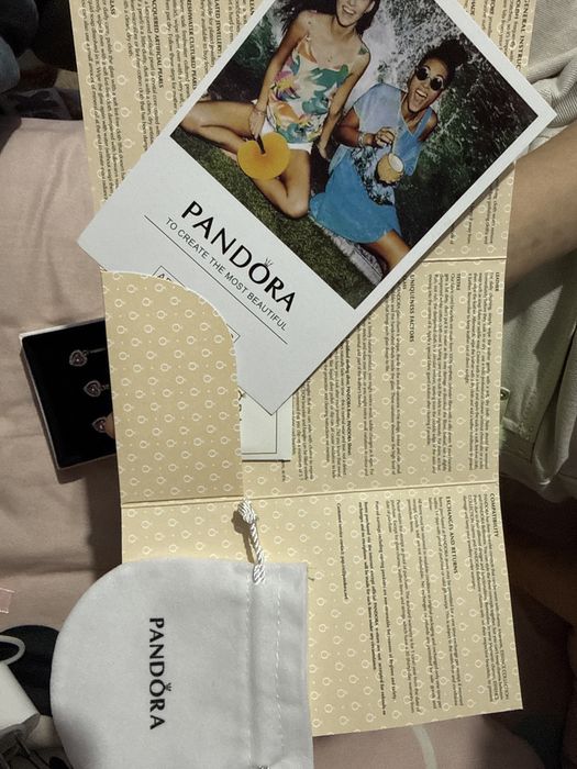 Pandora оригинал алқасы мен сырғасы
