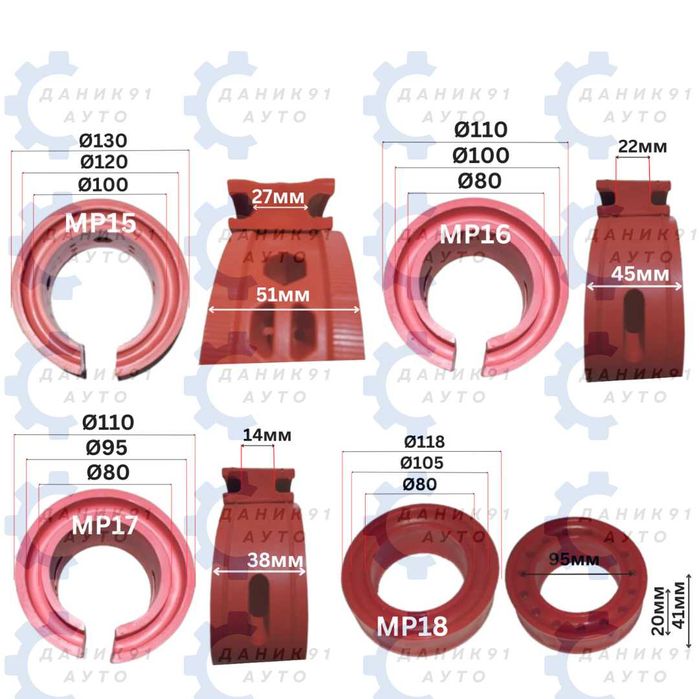 Подложки пружини