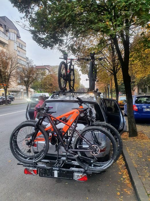 Suport 2 biciclete pentru carlig  Eufab Poker F (inclusiv ebike)
