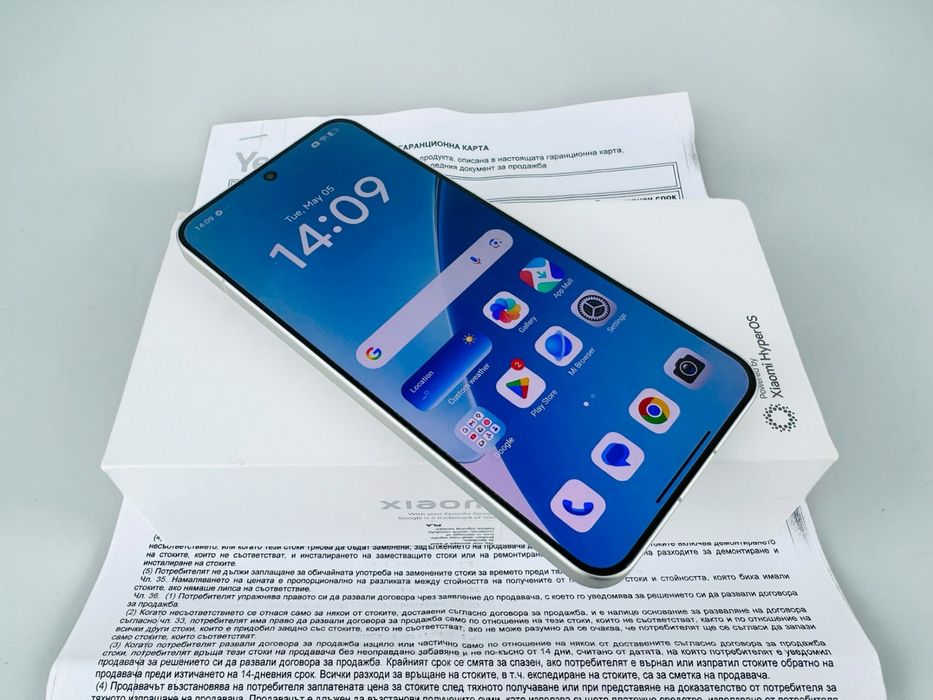 НОВ! Xiaomi 15 5G 256GB 12RAM White 100% Батерия! 3г. Гаранция!