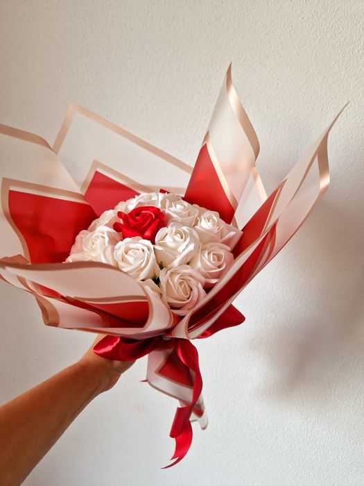 Buchete trandafiri sapun