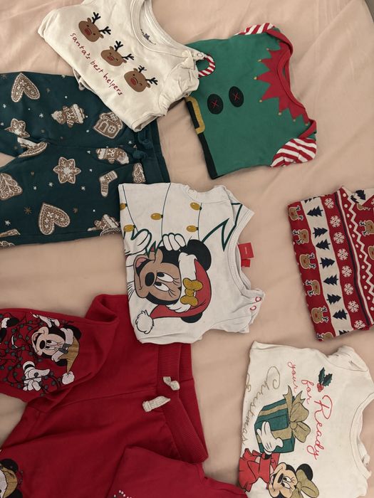 Lot hainute de Craciun marimea 74 pentru copii