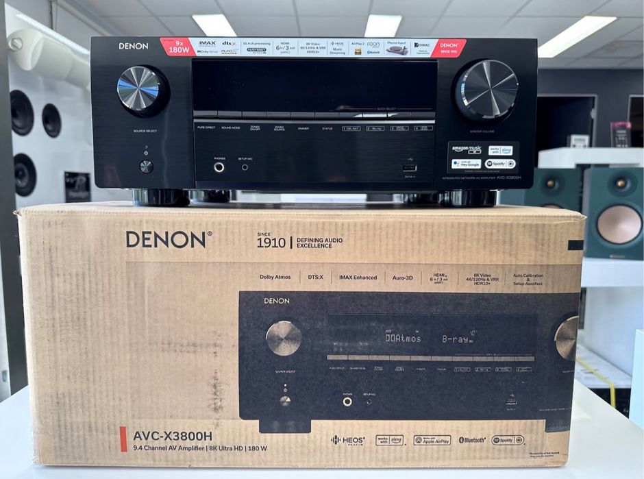 Receiver DENON AVC-X3800H • NOU • amplificator sunet 8K • statie audio 9 x 105 W