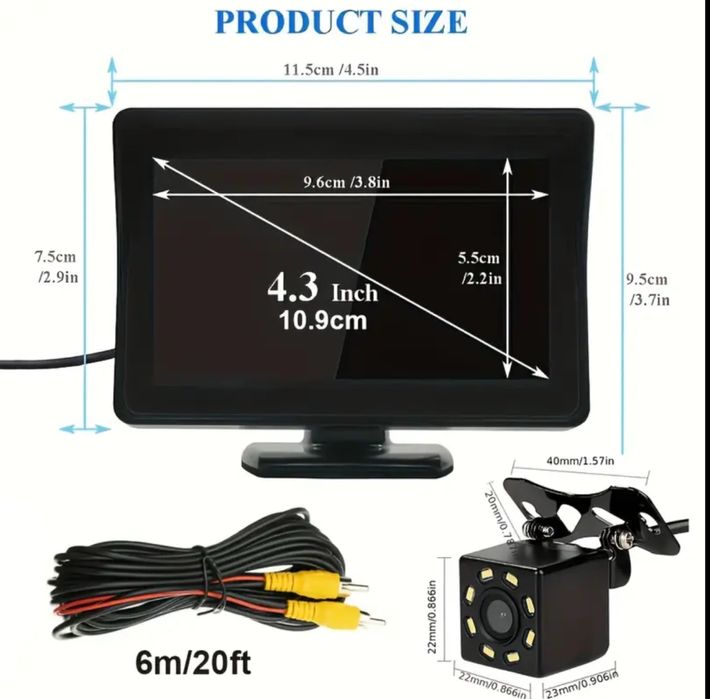 Camera de mers inapoi cu Monitor Display 4.3 LCD - Promotie !!!