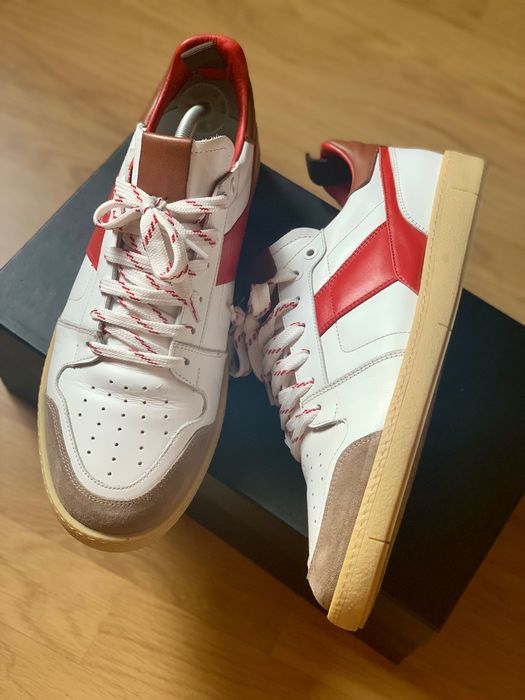 Adidasi barbati piele IL Passo cu cutie / pantofi sport albi