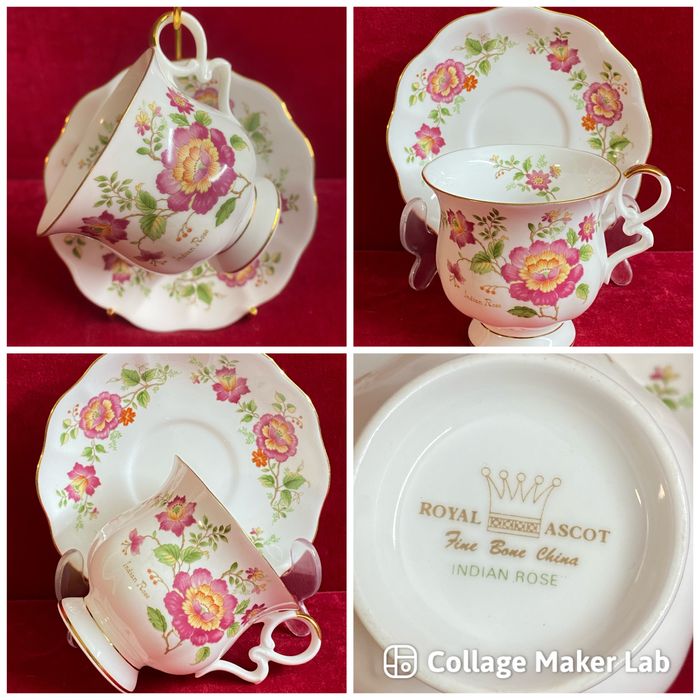 Английски порцеланови двоен сета за кафе