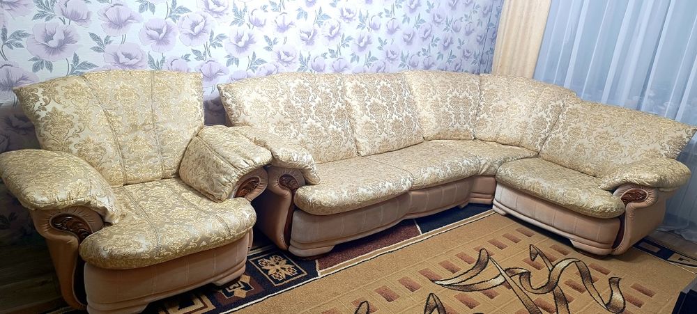 Угловой диван и кресло "Детройт"