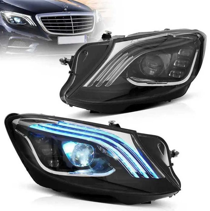 Mercedes W222 S63 Look бодикит + LED фарове и стопове (2013-2017)