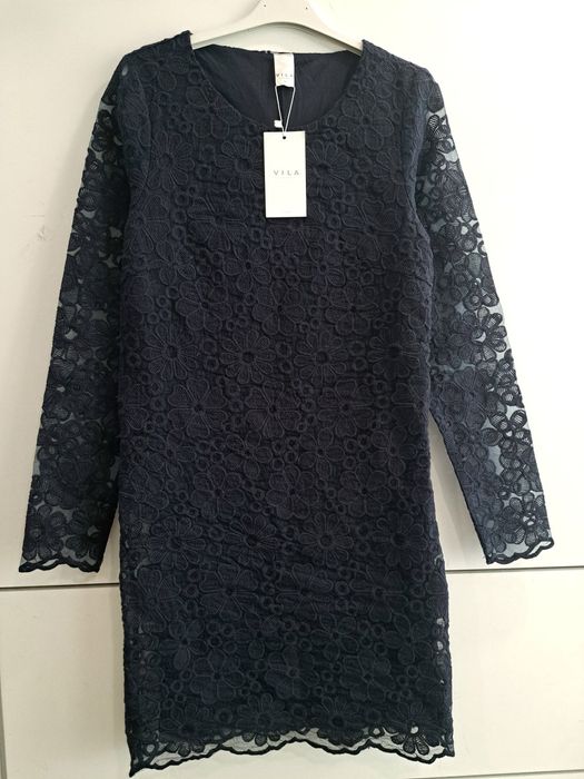 Vila рокля бродиран тюл р-р ХС