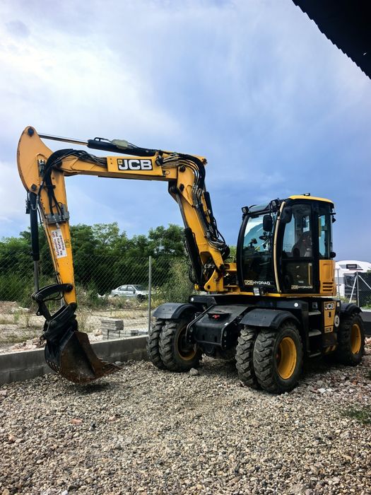 JCB excavator pe roti Hydradig instalație PROLEC