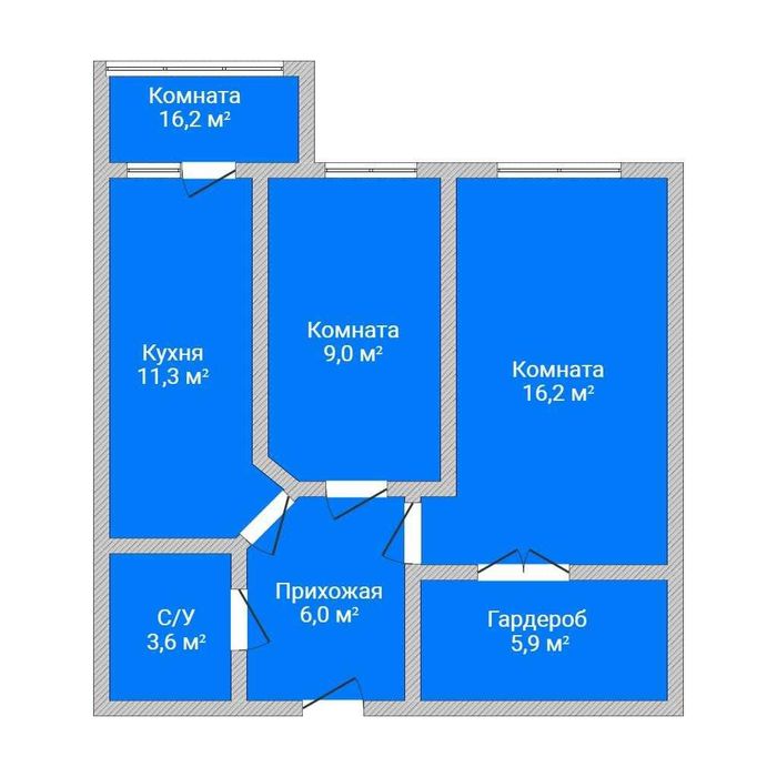 Продажа 2-комнатной квартиры