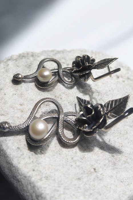 Серьги серебряные