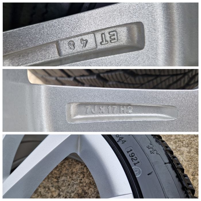Jante 5x112 Vw Golf 6-7 Skoda Octavia 3 anvelope iarna 205 50 17