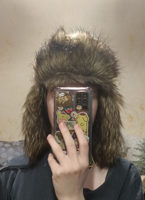 Шапка ушанка черная