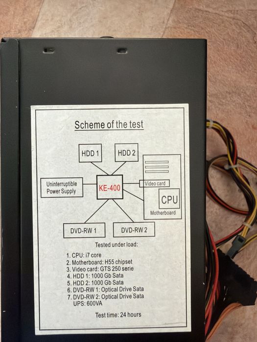 Продам блок питания компьютера 500w  в хорошем состоянии
