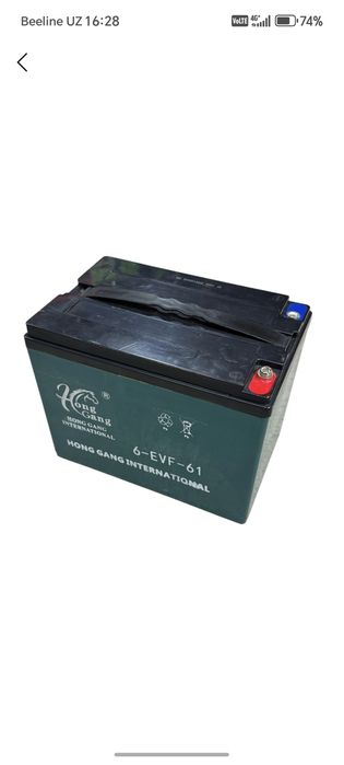 Akkumlator 12V 61Ah Elektir muravey va sukuter uchun