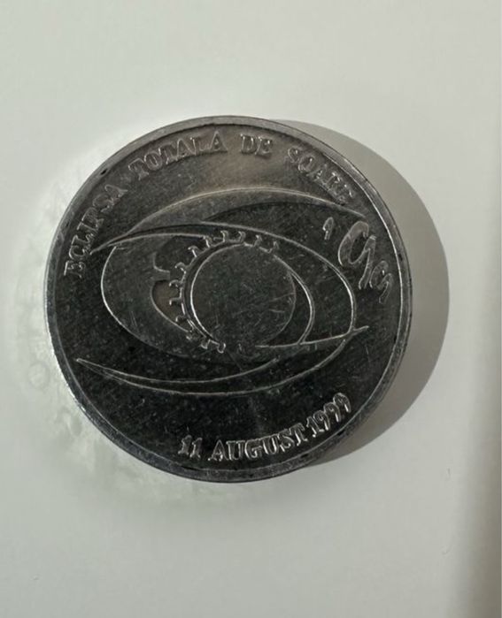Moneda 500 lei 1999, eclipsa