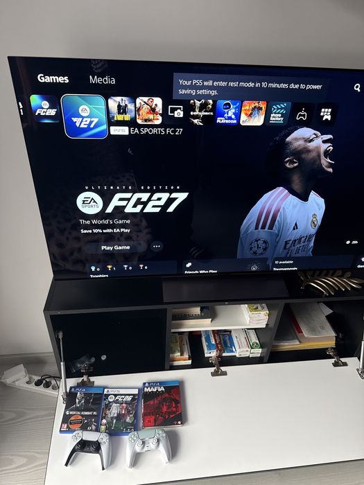 PS5 cu disc + 2 manete + FC27