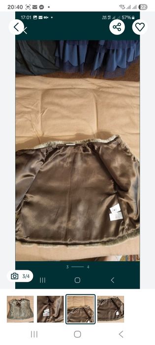 Vesta blanita fetita varsta 2 ani