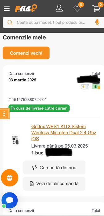 Godox WES1 KIT2 Sistem Wireless Microfon Dual 2.4 Ghz iOS