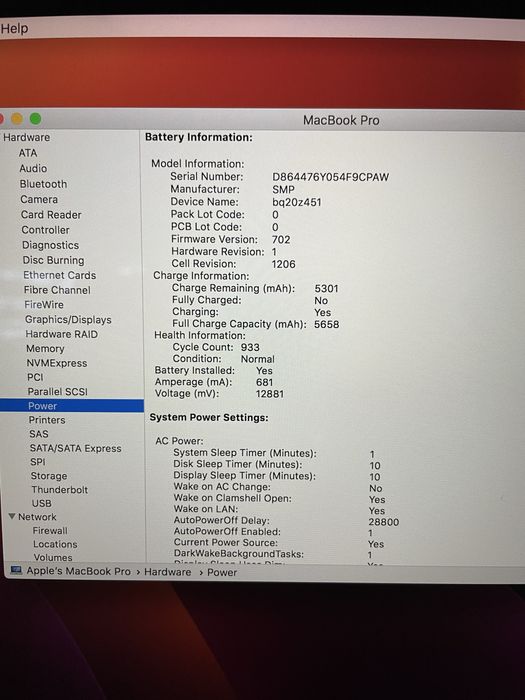 15,4" Core i7 MacBook Pro A1398 (Mid-2014 (IG) -i7/16GB RAM/256GB SSD