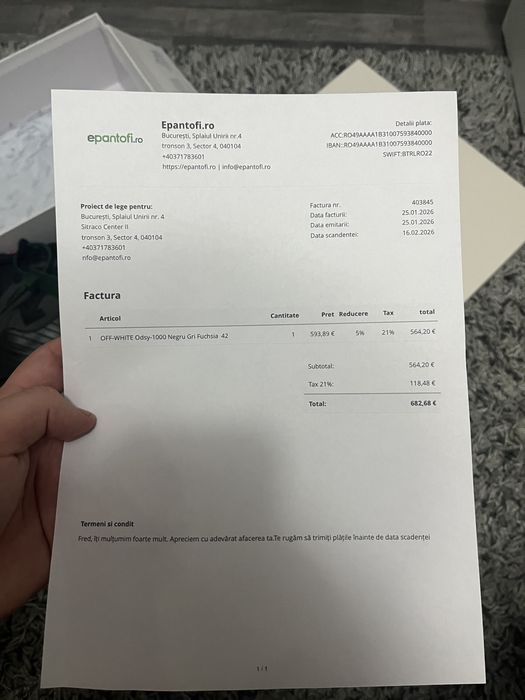 Off White Odsy 1000(negociabil)