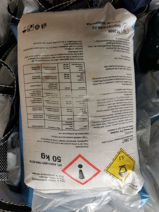 Azotat de amoniu sac 50kg azot ingrasamant