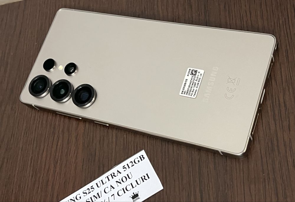 Amanet Royal CB: Samsung S25 Ultra 512gb ca nou baterie 100 7 cicluri incarcare