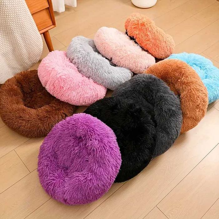 Меко пухкаво легло - гнездо за котка или куче 40, 50 и 60см диаметър