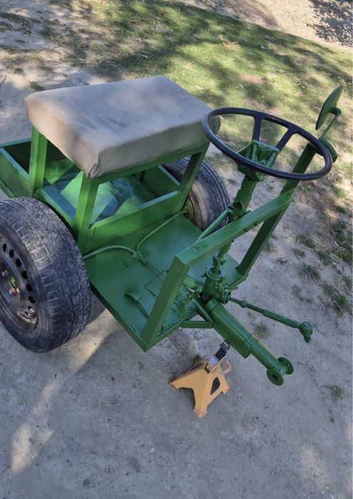 Remorca cu volan pentru motocultor