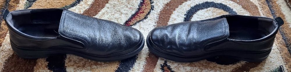 Pantofi OTTER bărbați din piele naturală, mărimea 44, negri, ca noi