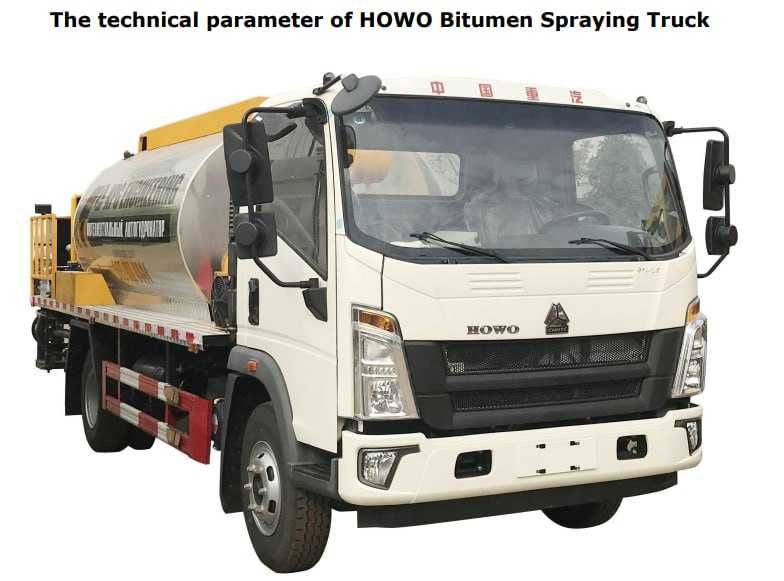 Автогудронатор, битумный распределитель, асфальтная спецтехника, HOWO