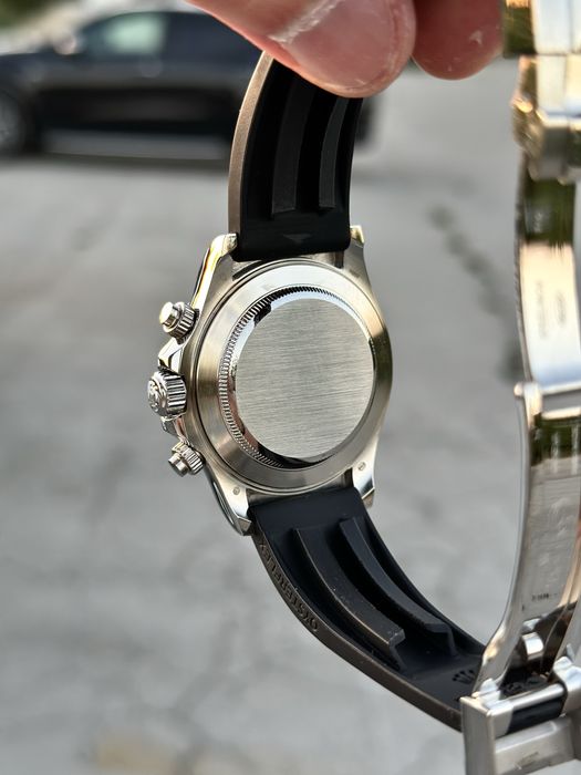 Ceas barbatesc automatic bratara cauciuc