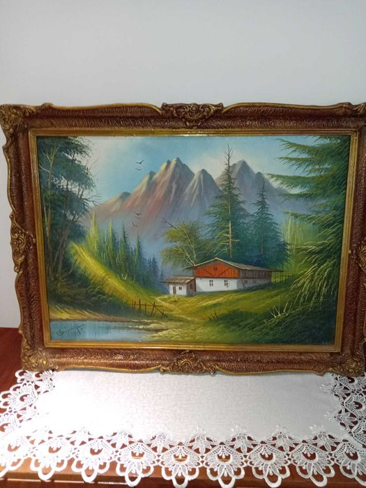 Tablouri pictate pe panză.