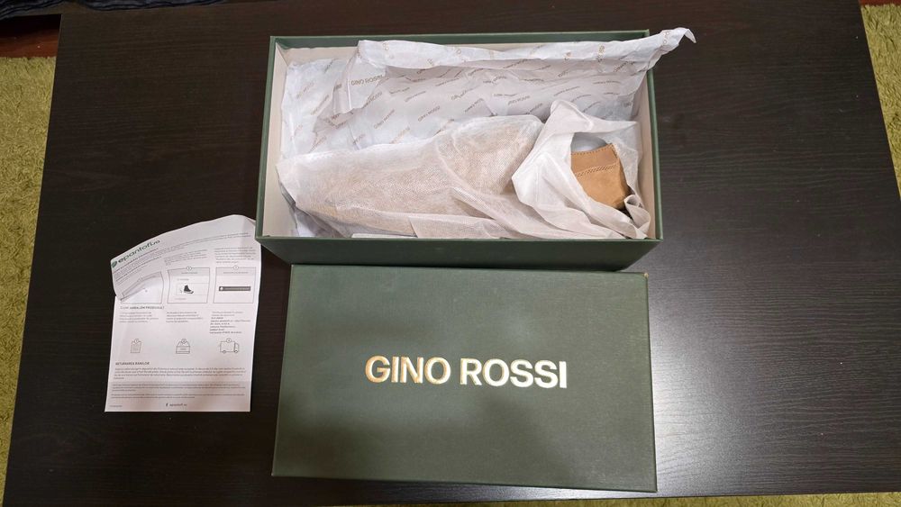 Pantofi barbati Gino Rossi, 42, piele intoarsa