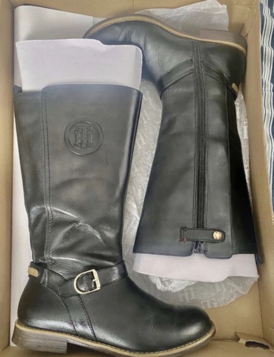 Ghete de iarna Tommy Hilffiger piele naturala