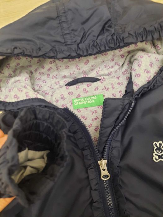 Geaca cu gluga bebelus, marca United Colors Of Benetton, marimea 82 cm