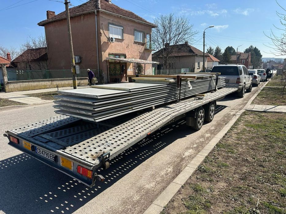 Транспортни услуги на термопанели, строителни материали, бусове, и др.