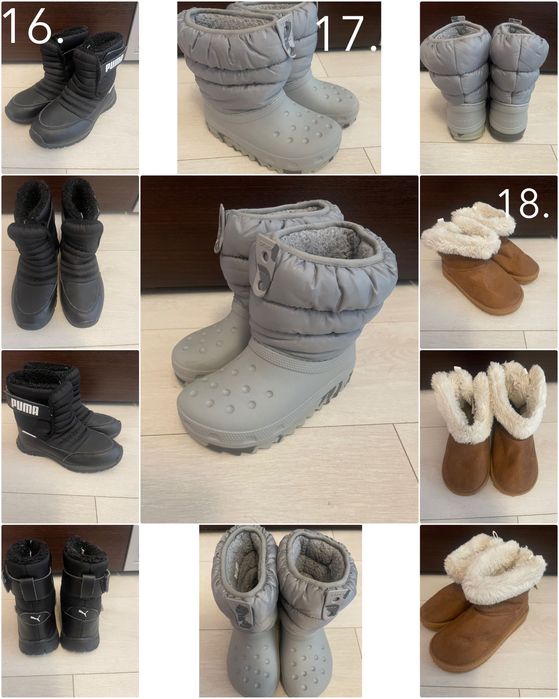 Cizme,ghete iarna incaltaminte bebe/fete/baieti Crocs,Sorel,H&M20-29EU