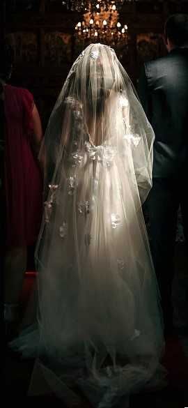 Rochie de mireasa diafana
