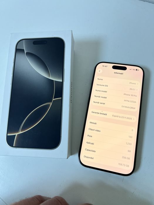 Iphone 16 pro 256gb natural titanium